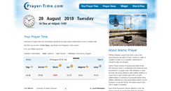 Desktop Screenshot of prayer-time.com
