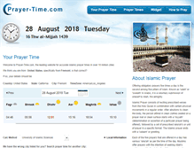 Tablet Screenshot of prayer-time.com